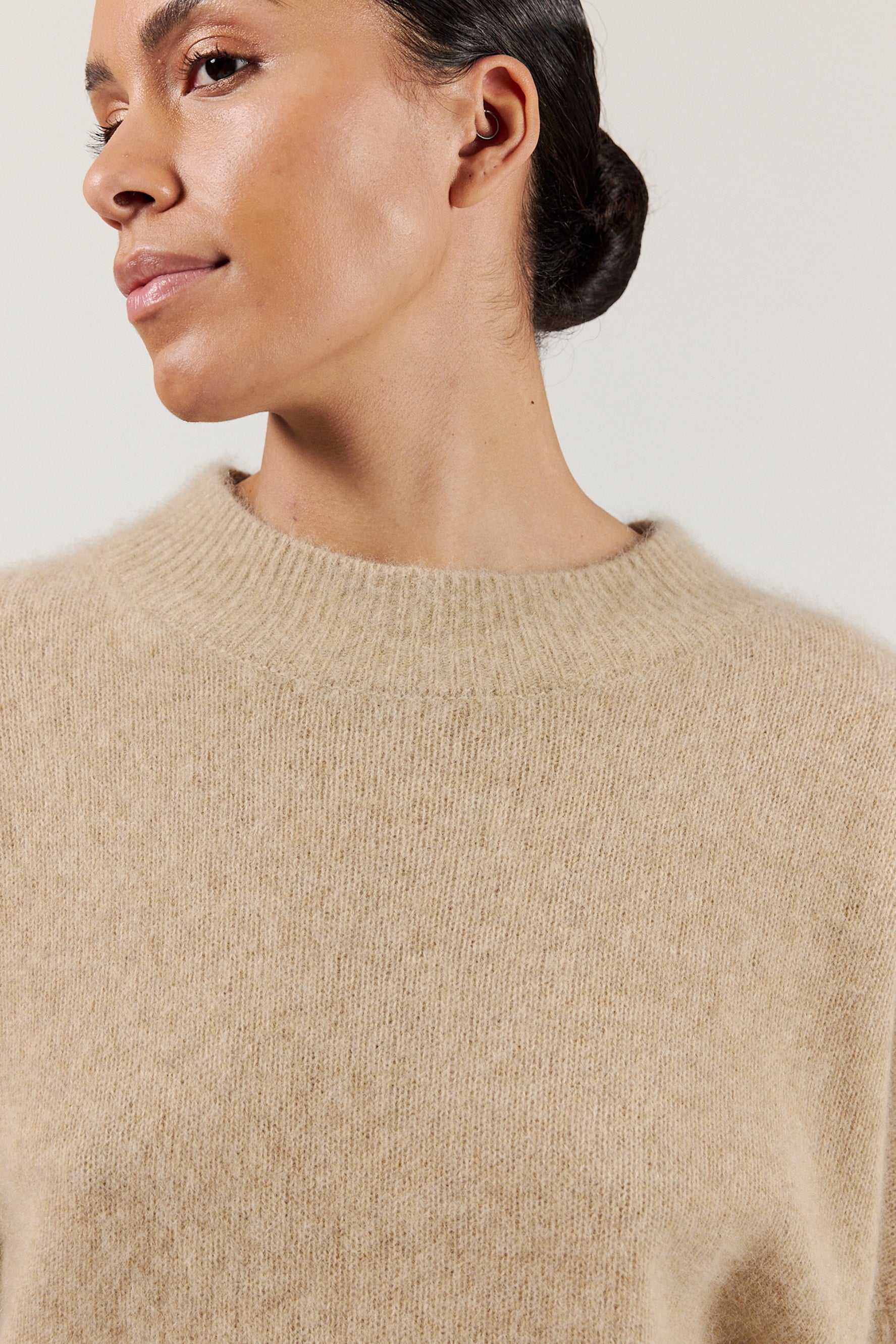 DOANNA SWEATER | Beige Mélange