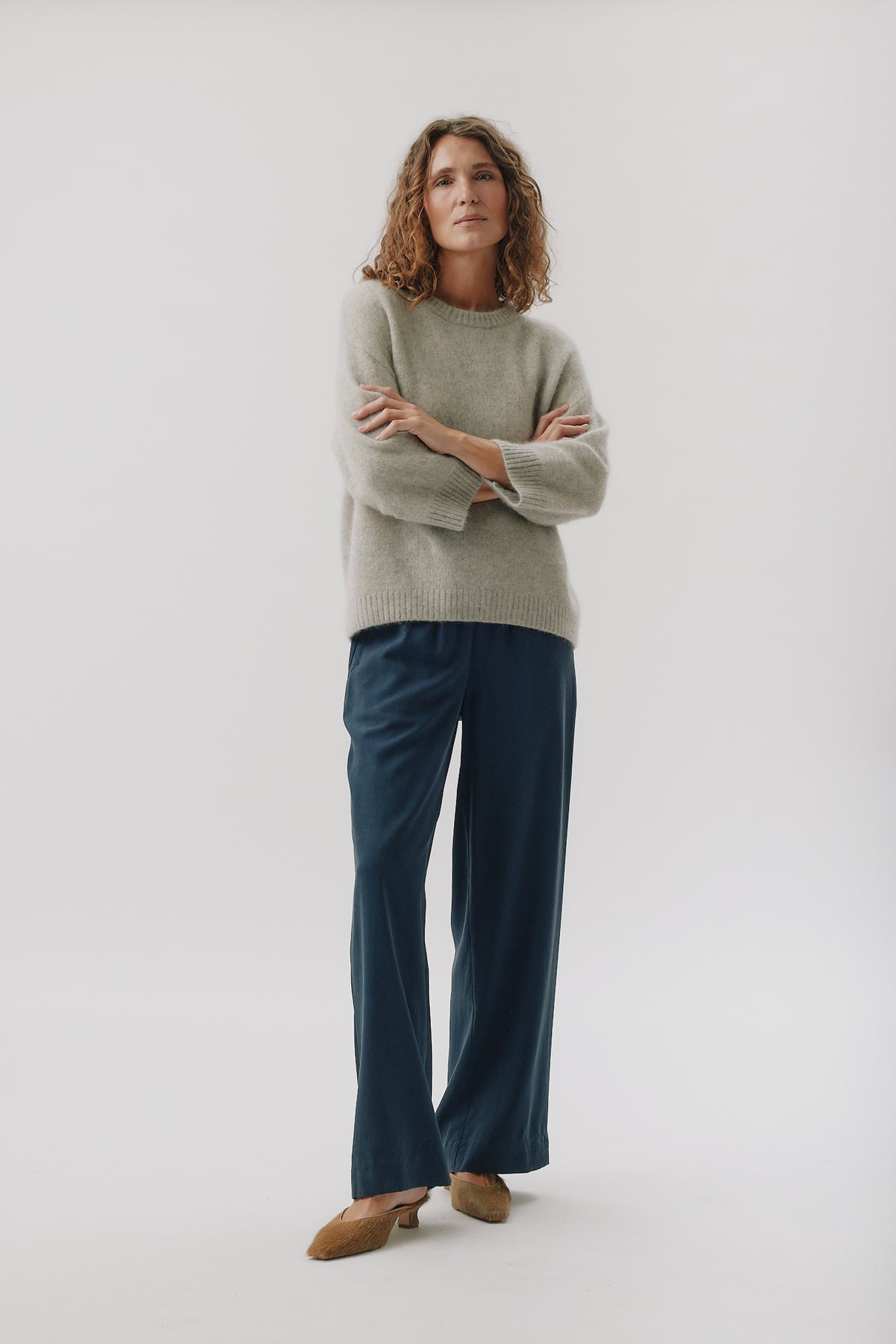 MOLLY SWEATER | Grey Melange