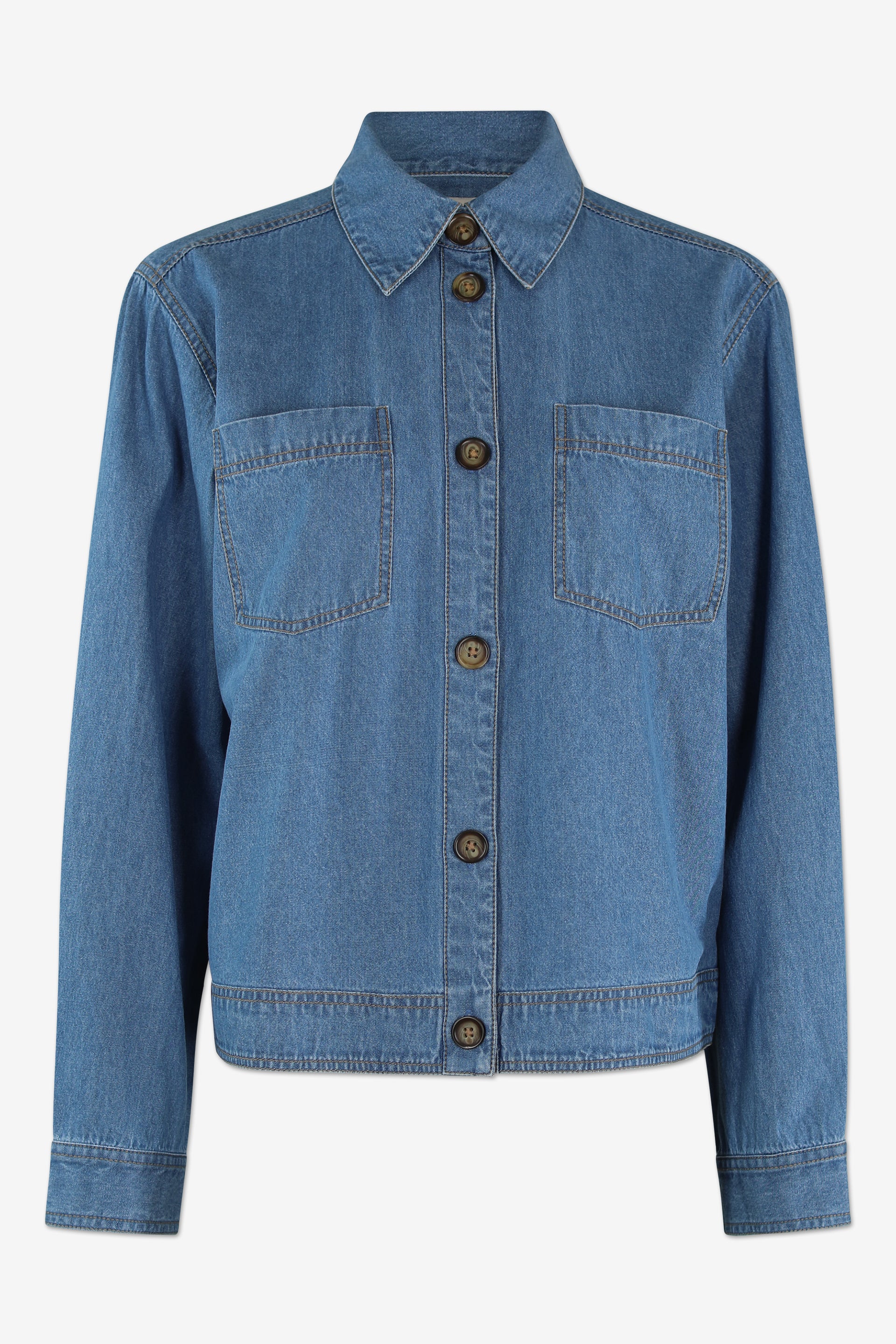 BECKY SHIRT | Denim Blue