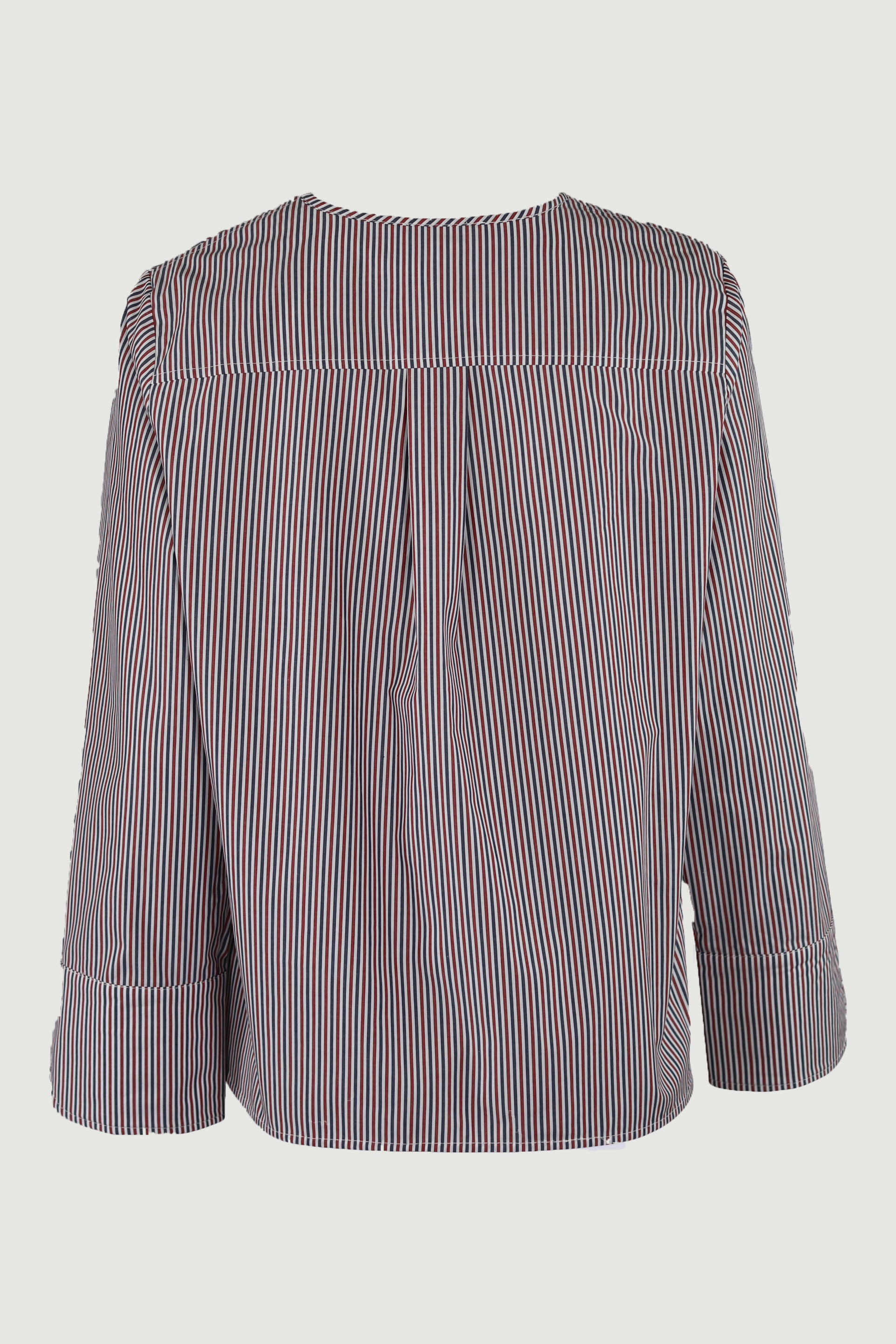 BIRGER STRIPE BLOUSE | Tricolor Stripe