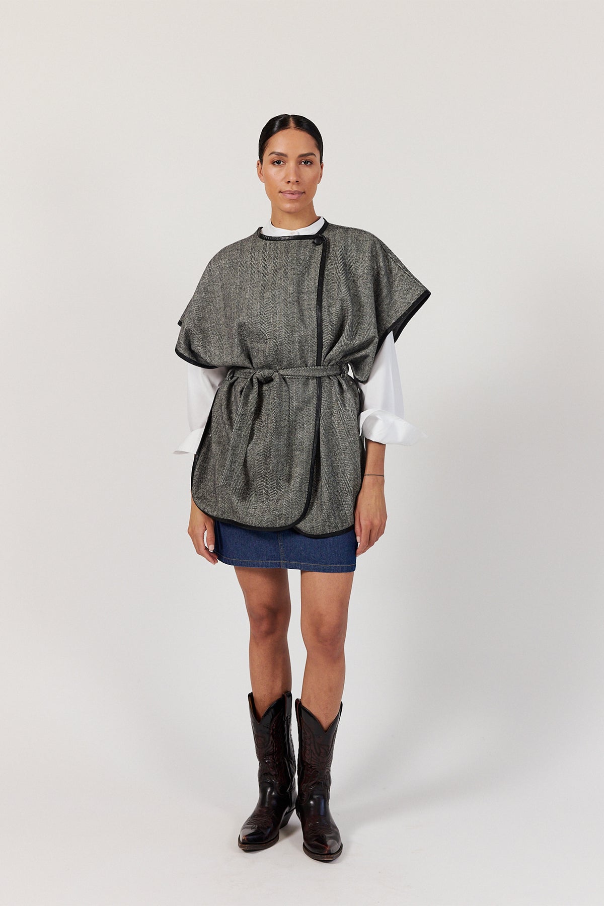 TOVA JACKET | Salt & Pepper