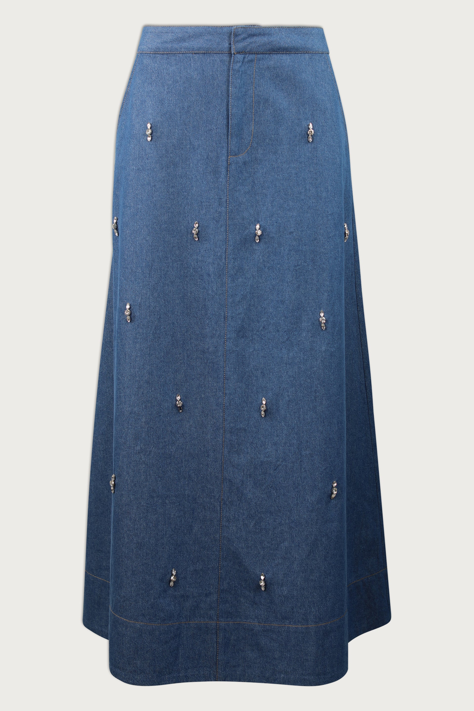 GIOGINA SKIRT | Stonewash Blue
