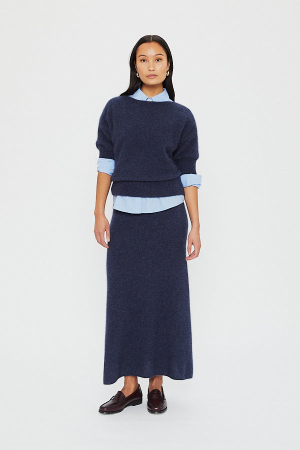 MOI SWEATER | Deep Blue Melange