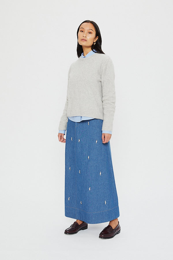 LILY SWEATER | Grey Melange