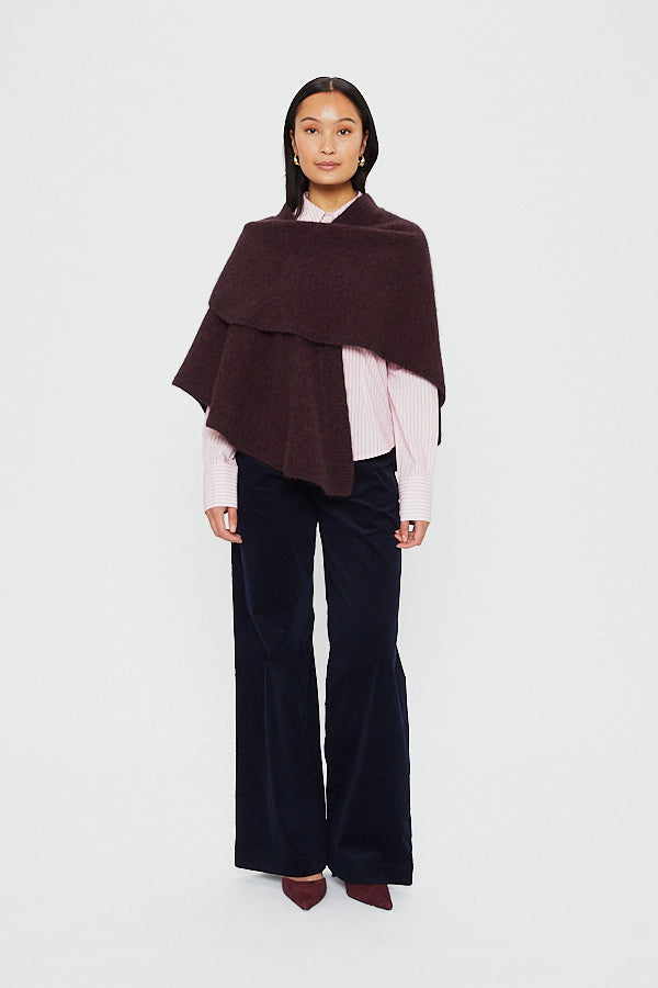 SANNE CARDIGAN | Red Wine Melange