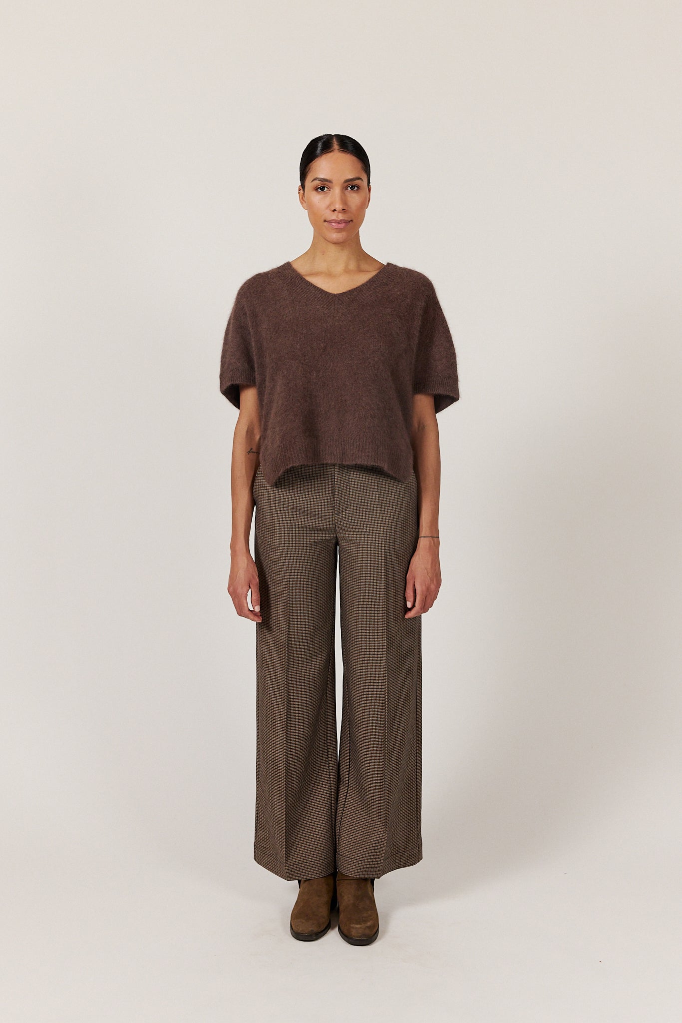DANA SWEATER | Chocolate Mélange
