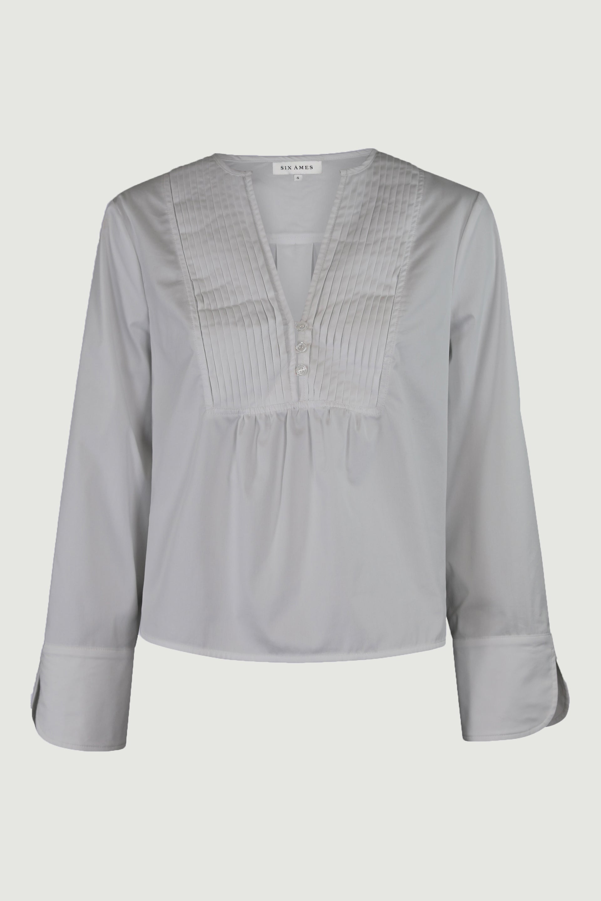 BIRGER SOLID BLOUSE | Bright White