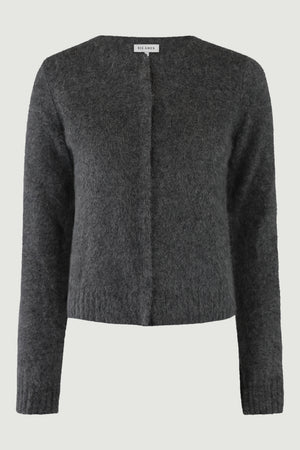 ULRIKKA CARDIGAN | Dark Grey Melange
