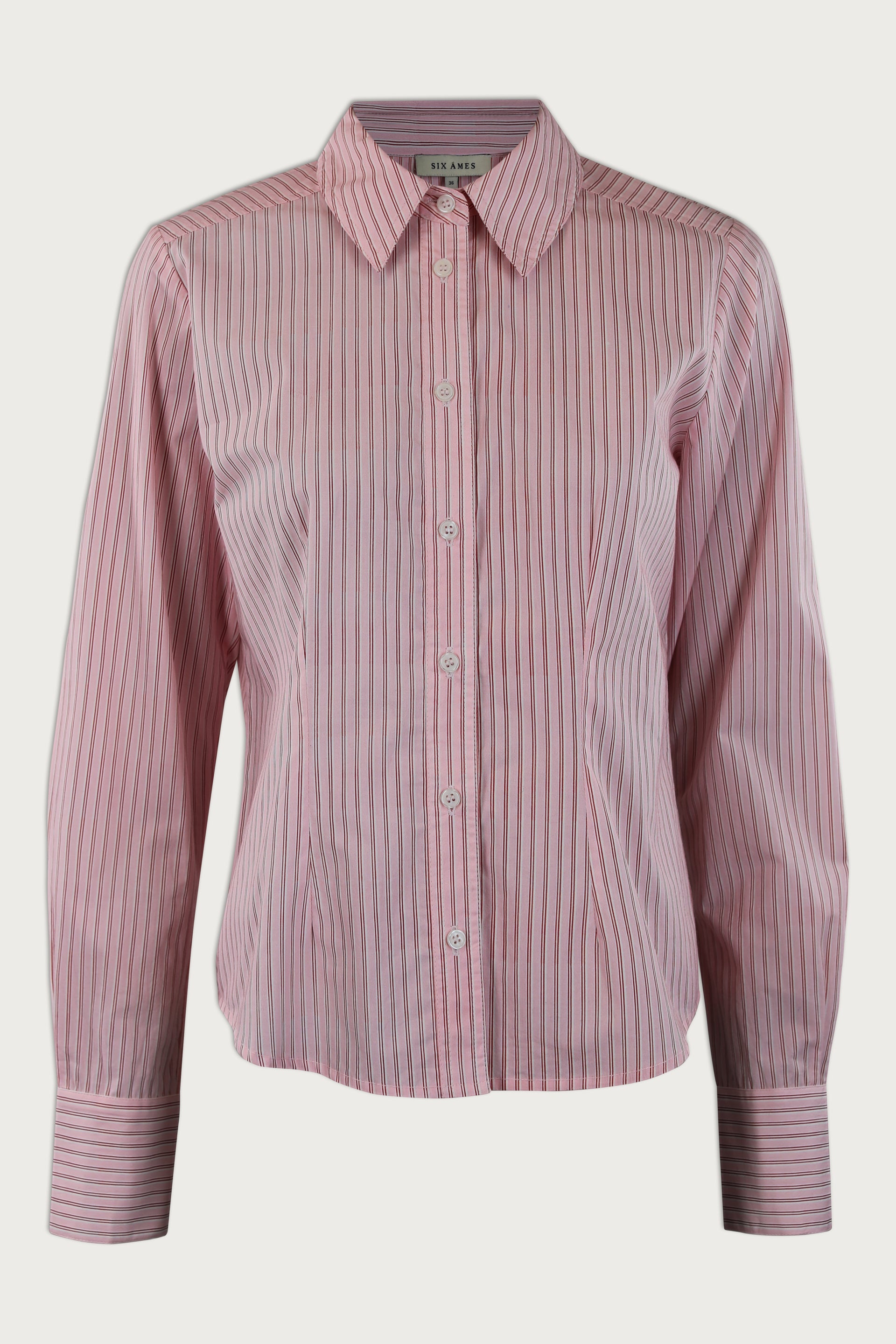 JEAN STRIPE SHIRT | Pink Stripe