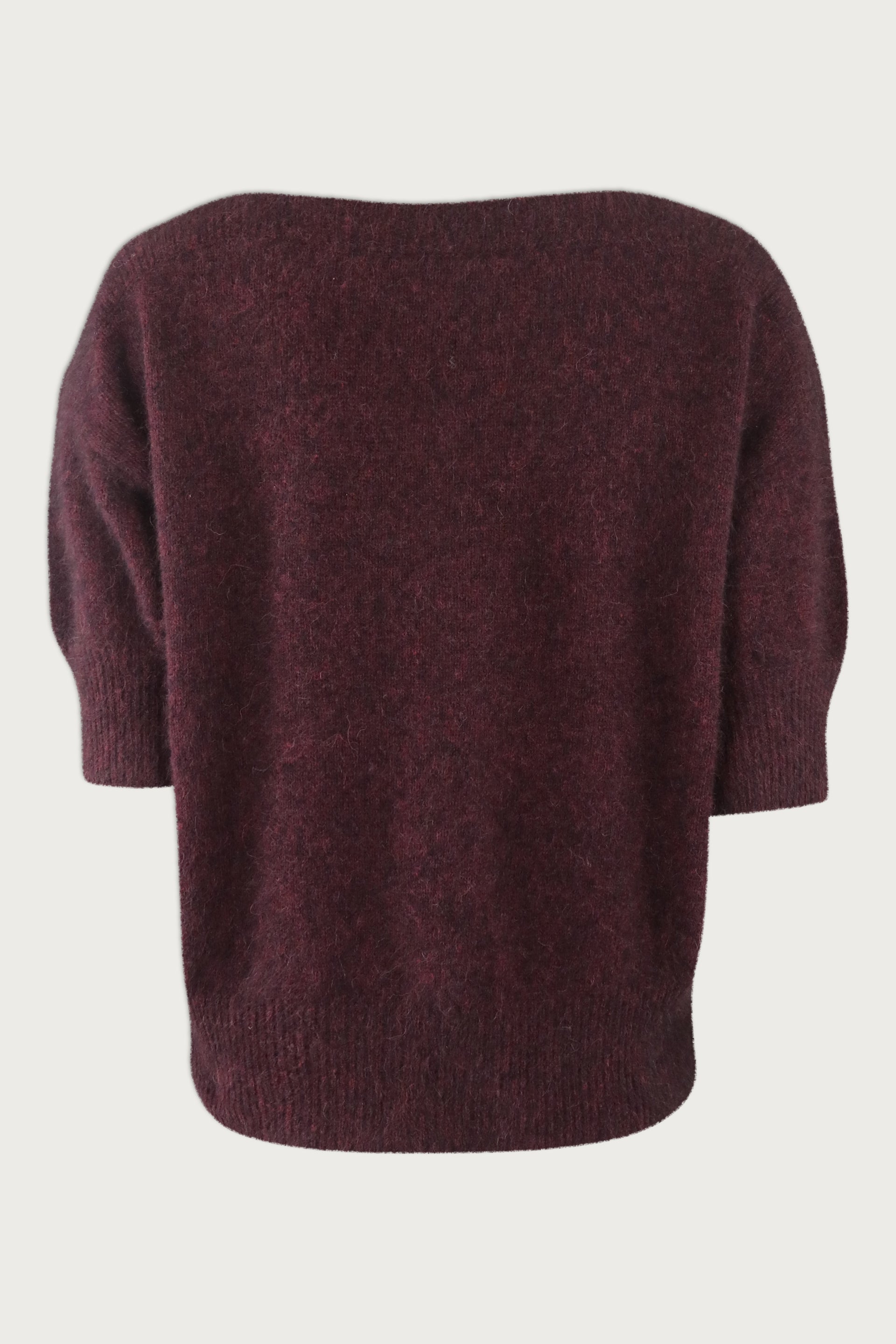 MOI SWEATER | Red Wine Melange