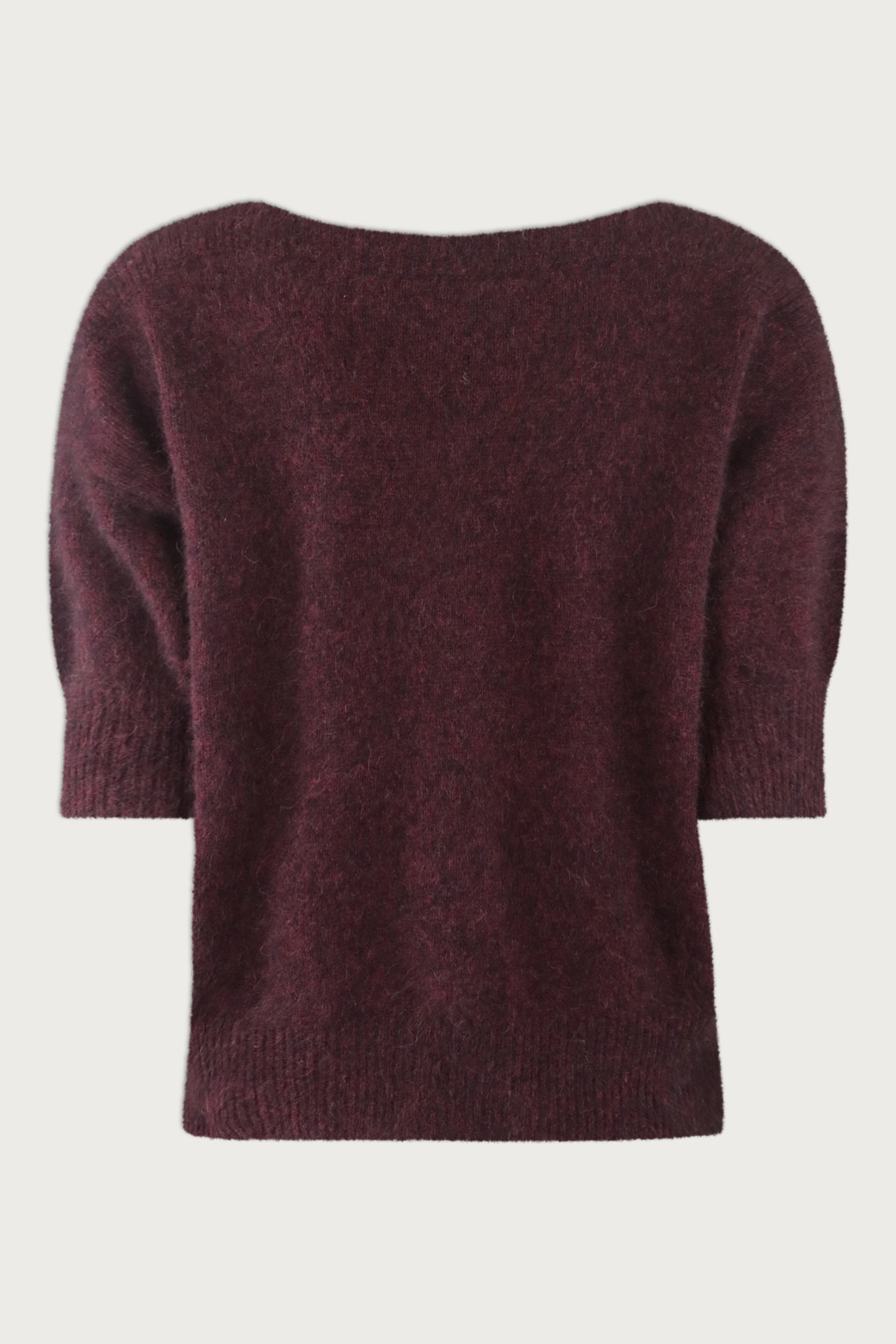 MOI SWEATER | Red Wine Melange