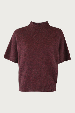 DOANNE SWEATER | Red Wine Melange