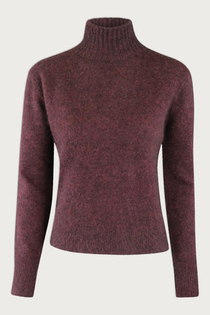 JADE SWEATER | Red Wine Melange