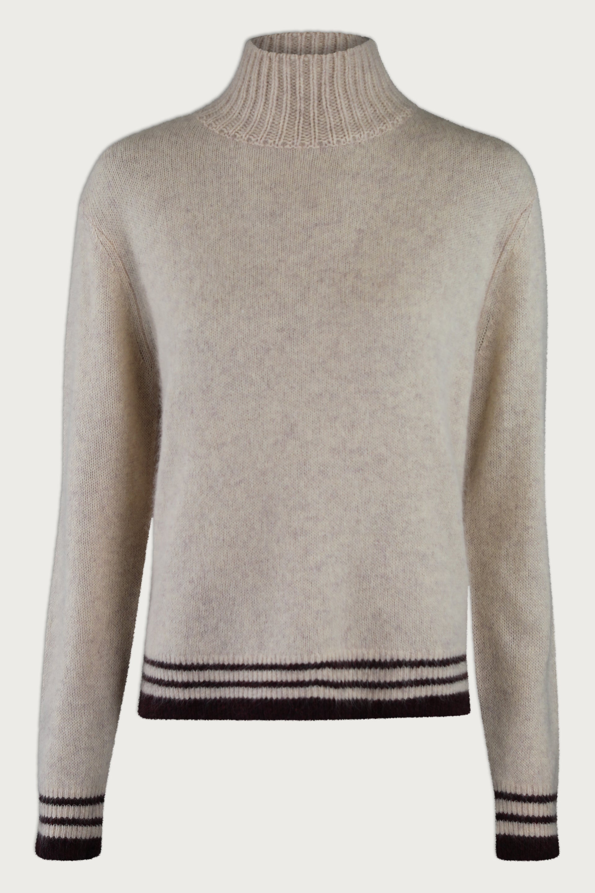 JADE RIB STRIPE SWEATER | Red Rib Stripe