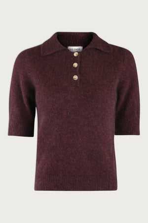 RICCA SWEATER | Red Wine Melange