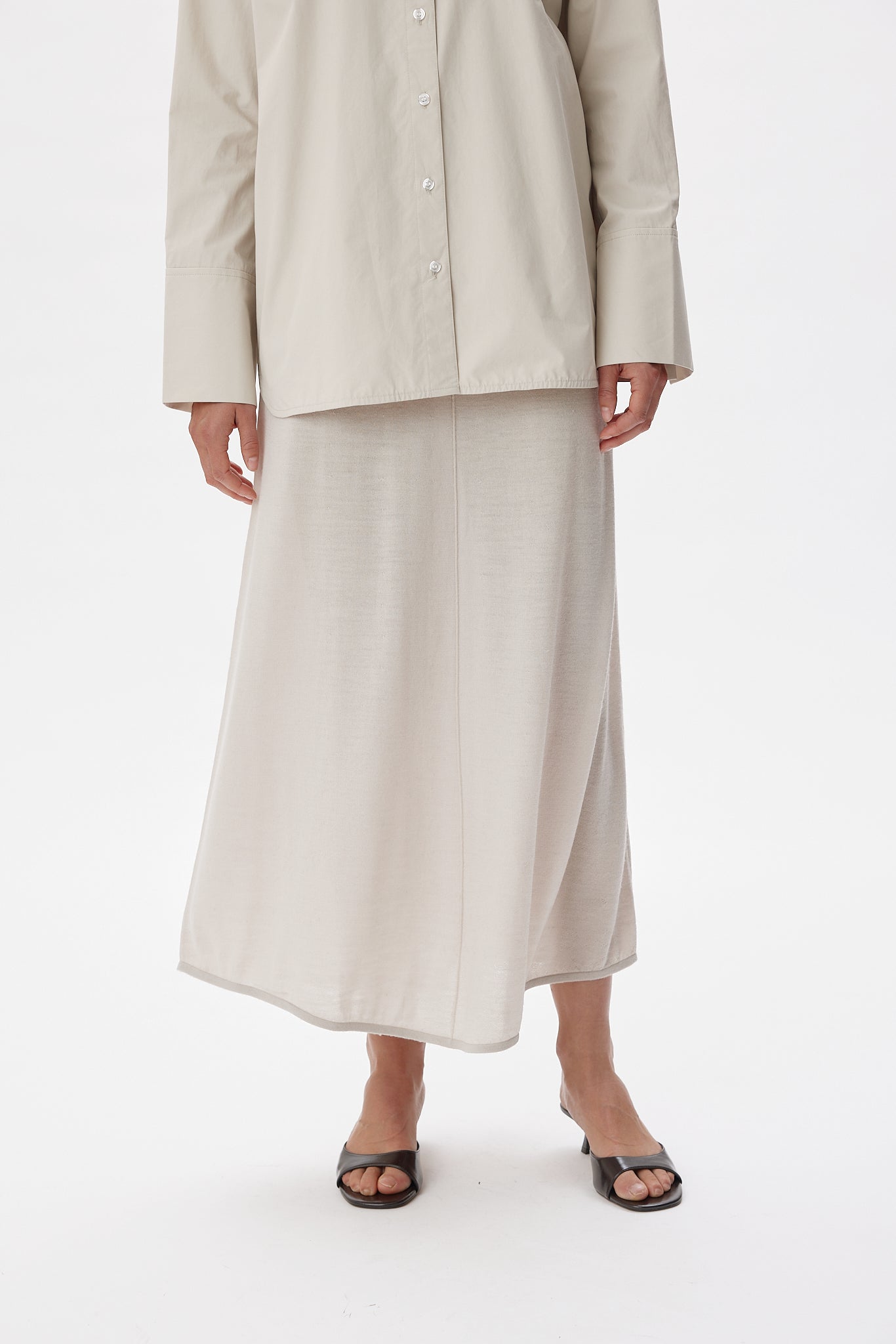 EVA SKIRT | Silver White