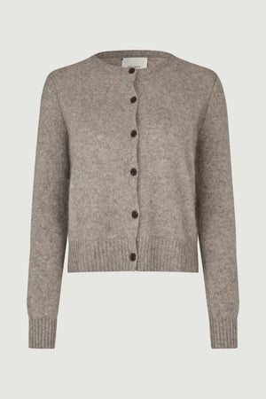 OLLE CARDIGAN | Warm Grey-Beige