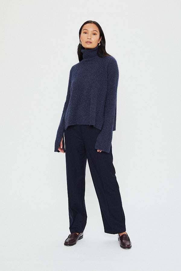 RILLO SWEATER | Deep Blue Melange