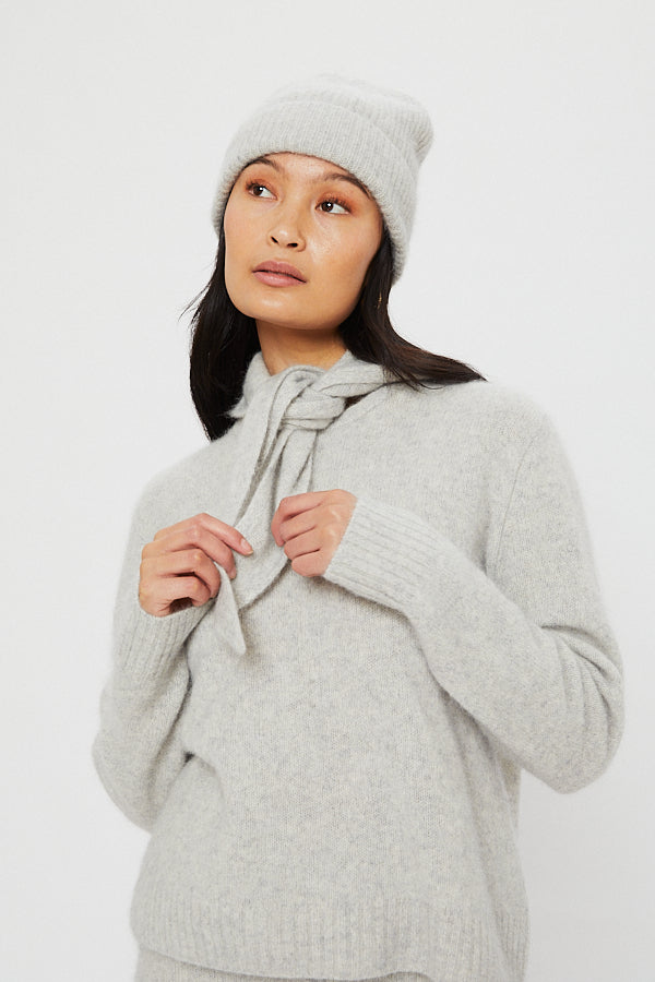 PAULA SCARF | Grey Melange